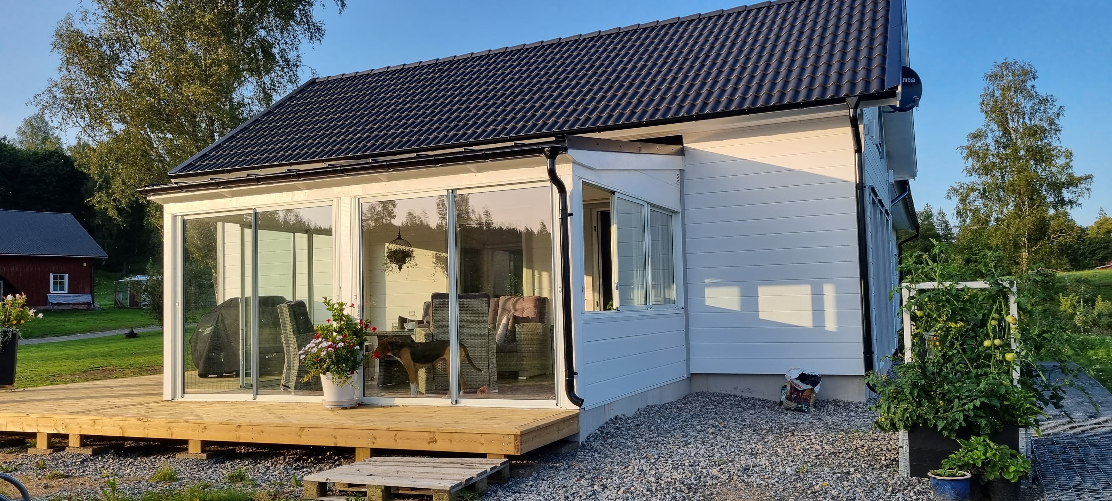 Fasadbyte på villa i Bollebygd