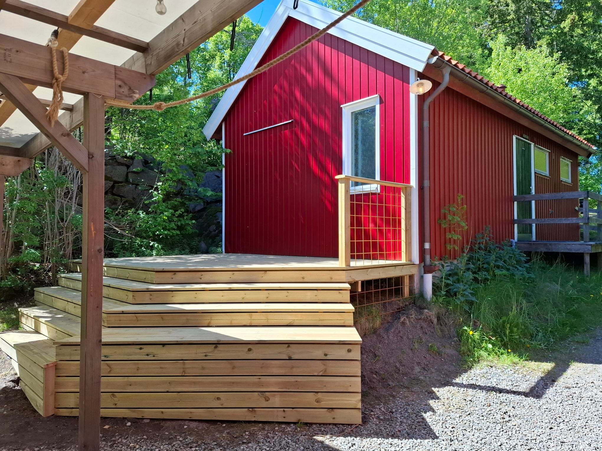 Den röda underhållsfria gaveln