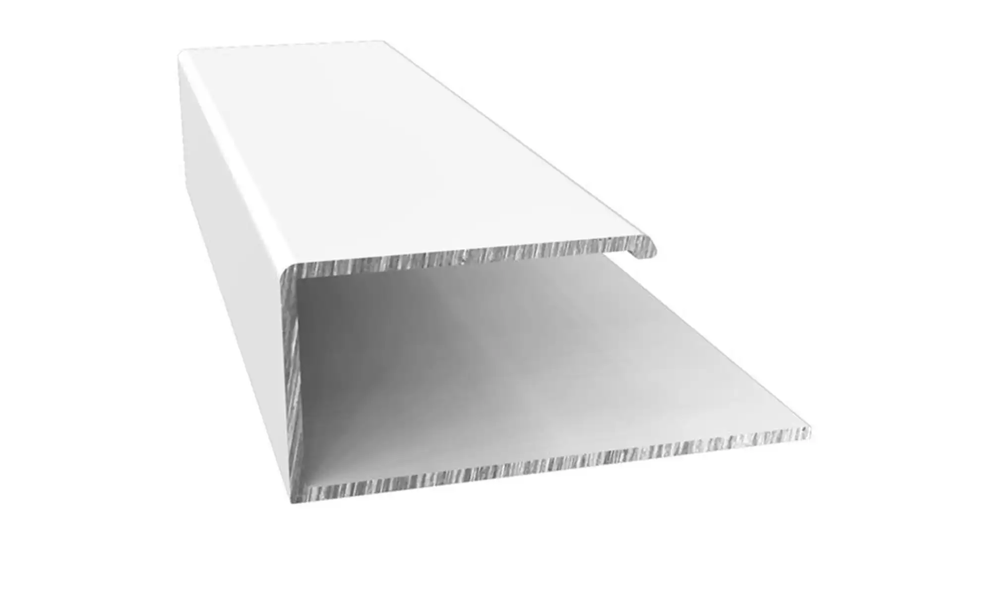 U-Profil (1 Del) Alu/PVC Vit Lackad