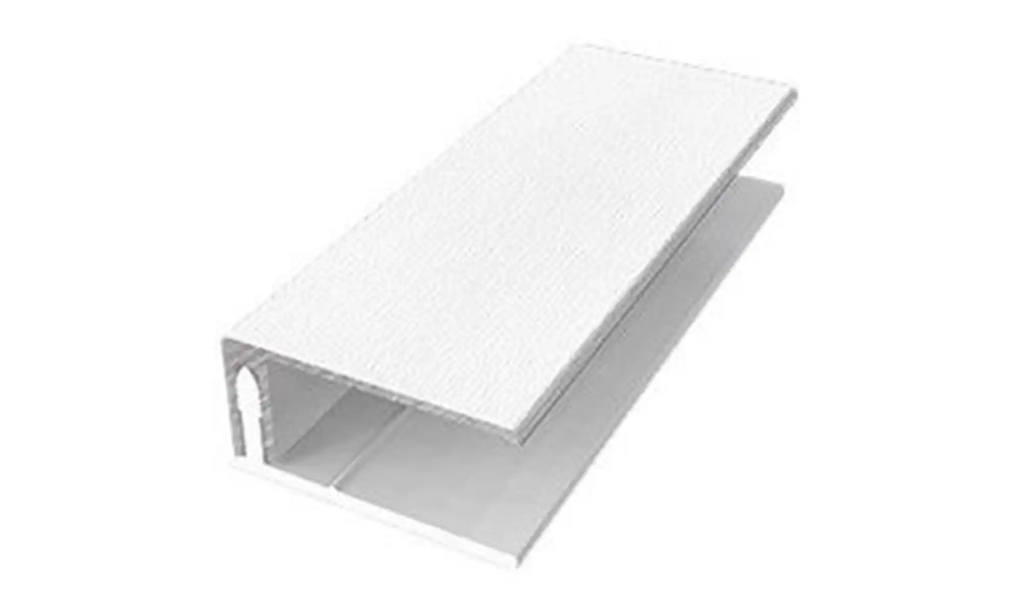 U-Profil (2 Del) Aluminium / PVC Folierad Vit