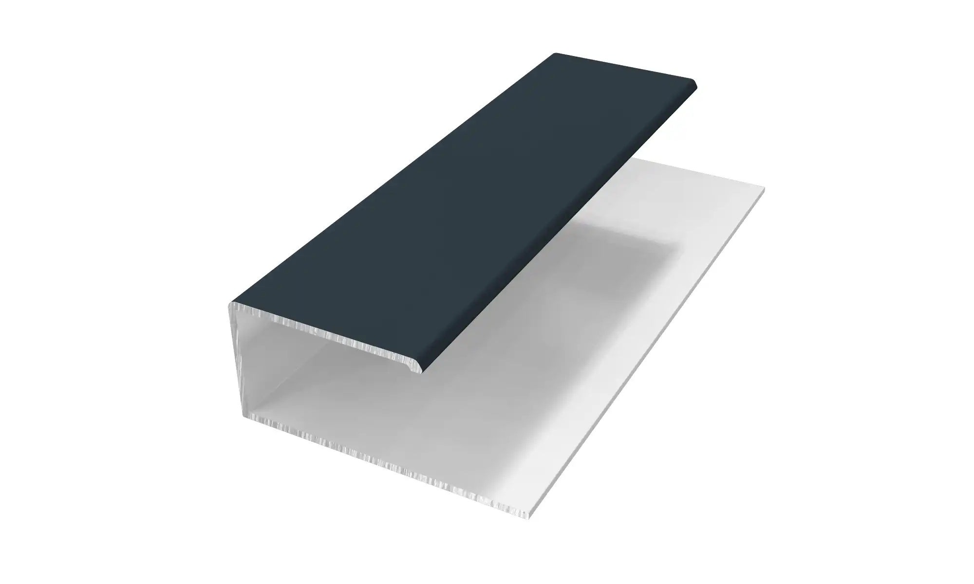 U-Profil (1 Del) Alu/PVC Folierad Antracitgrå