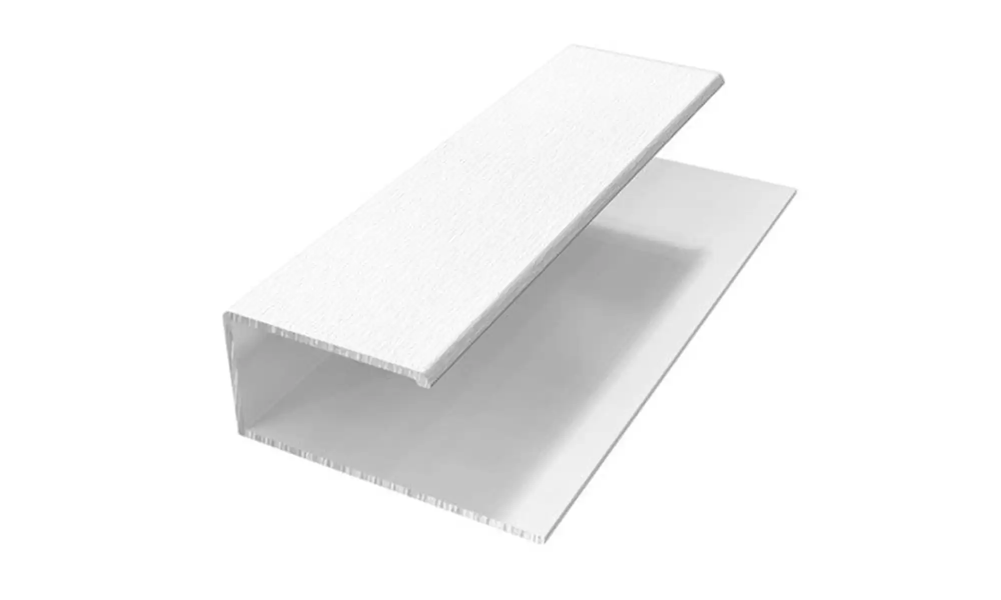 U-Profil (1 Del) Alu/PVC Folierad Vit