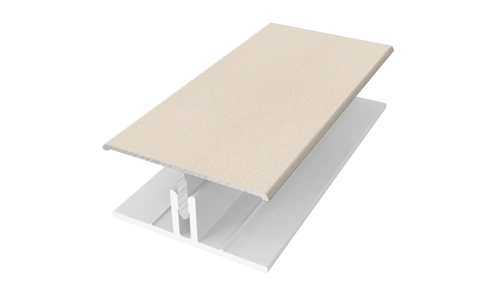 H-Profil (2 Del) Aluminium / PVC Folierad Antikvit