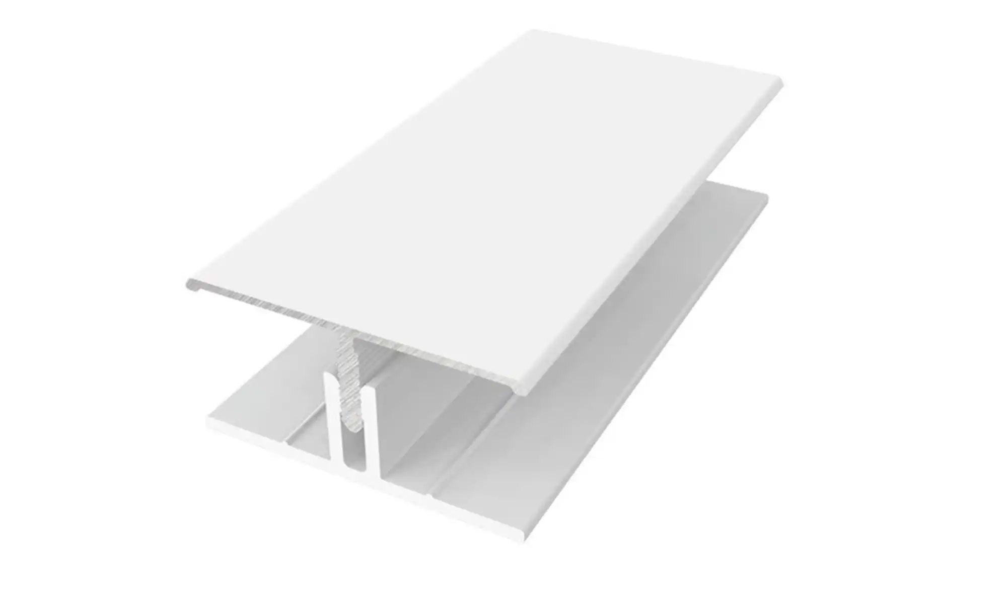 H-Profil (2 Del) Aluminium / PVC Vit Lackad