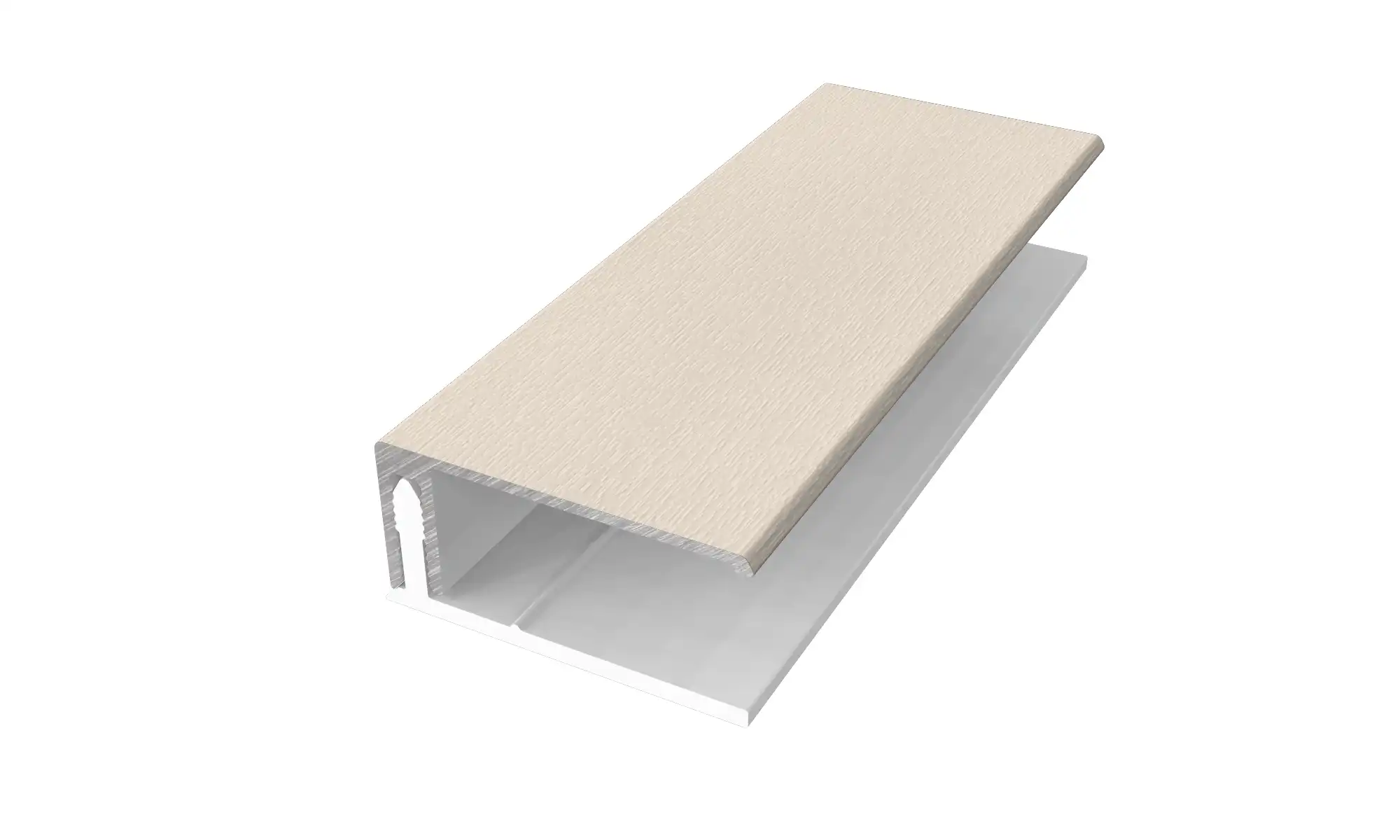 U-Profil (2 Del) Aluminium / PVC Folierad Antikvit