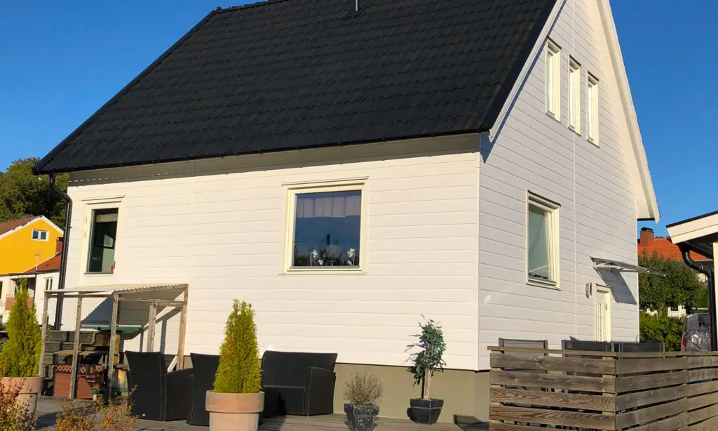 Västkustpanel som liggande panel