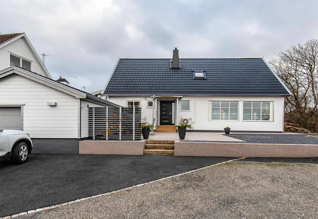 Villa med ny fasad